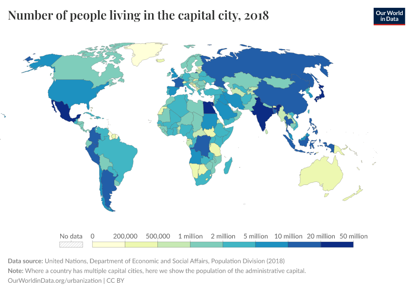 A thumbnail of the "Number of people living in the capital city" chart