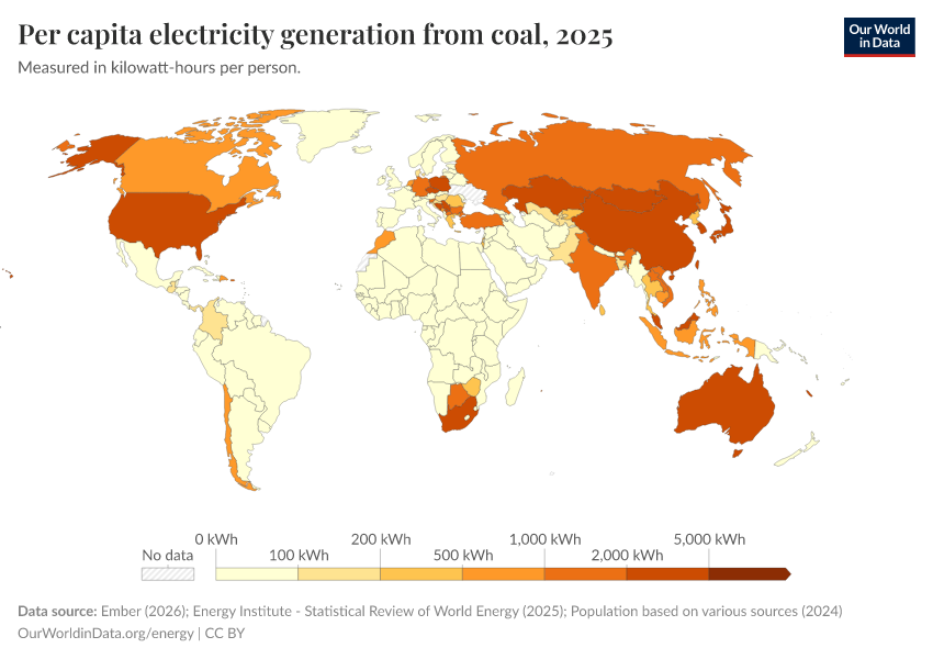 A thumbnail of the "Per capita electricity generation from coal" chart