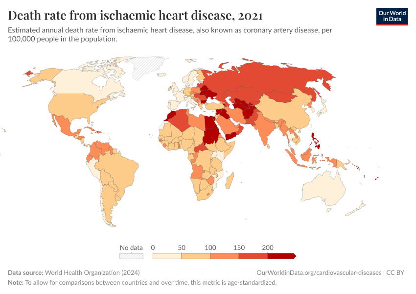 A thumbnail of the "Death rate from ischaemic heart disease" chart