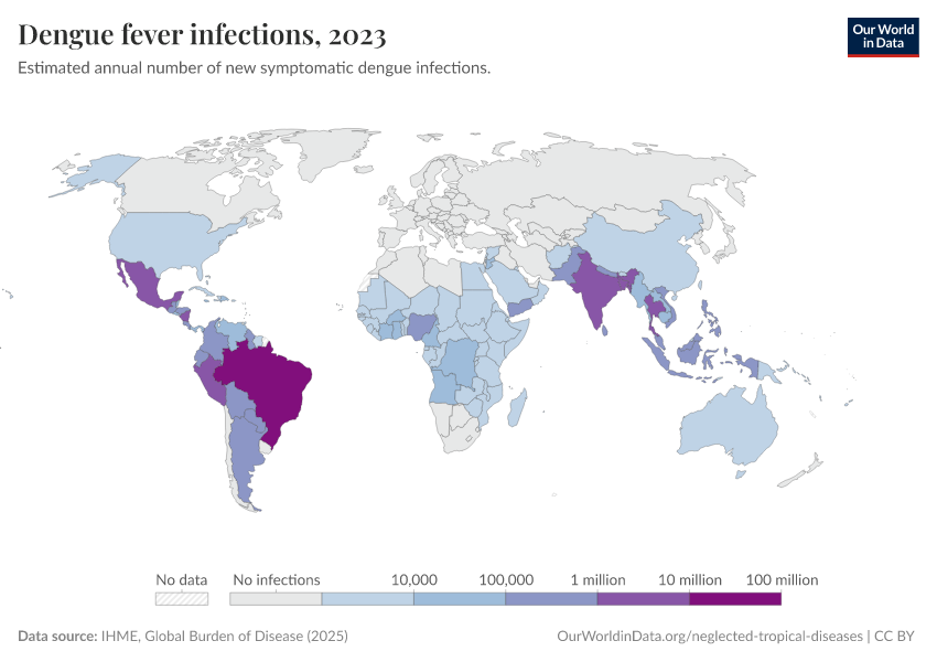 A thumbnail of the "Dengue fever infections" chart