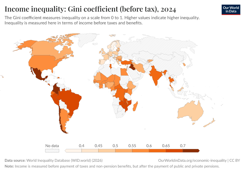 A thumbnail of the "Income inequality: Gini coefficient (before tax)" chart