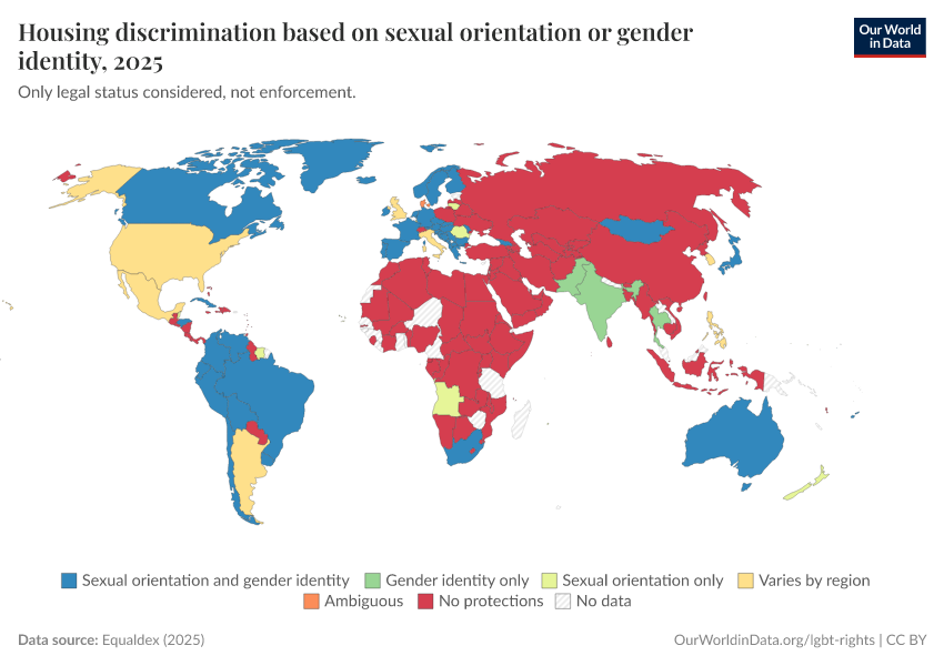 A thumbnail of the "Housing discrimination based on sexual orientation or gender identity" chart