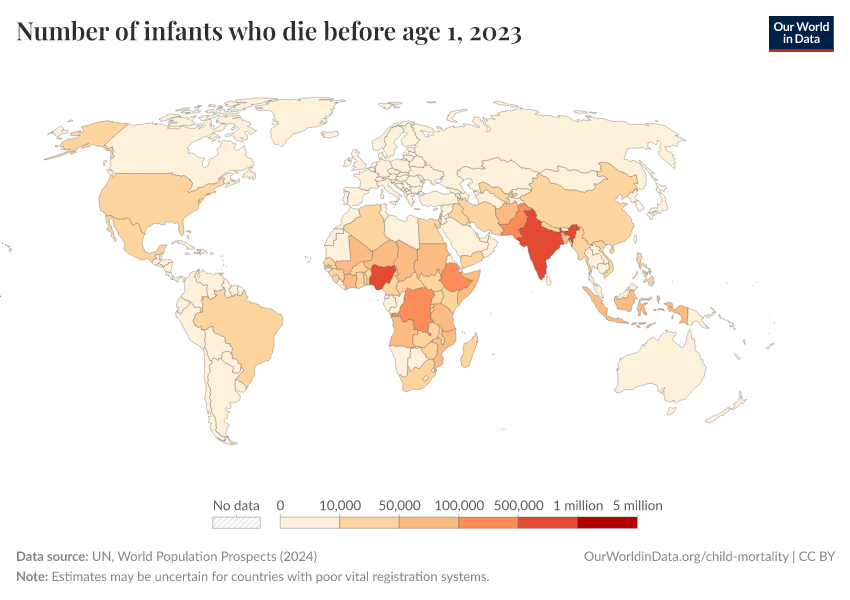 A thumbnail of the "Number of infant deaths" chart