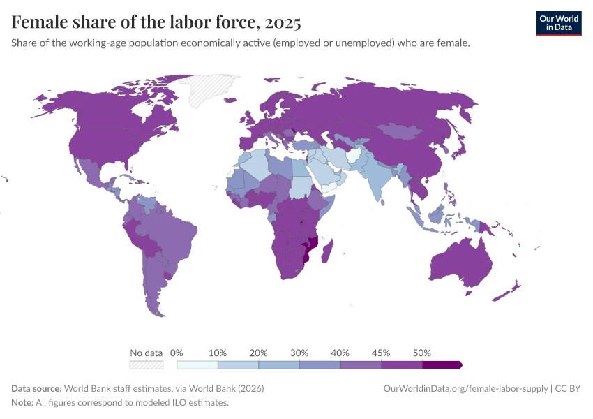 A thumbnail of the "Female share of the labor force" chart